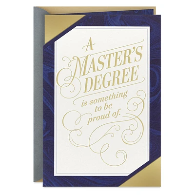 Be Proud Master's Degree Graduation Card for only USD 4.99 | Hallmark