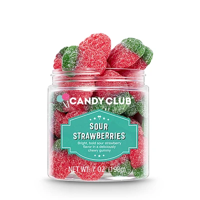 Candy Club Sour Strawberries Gummy Candies in Jar, 7 oz. for only USD 7.99 | Hallmark