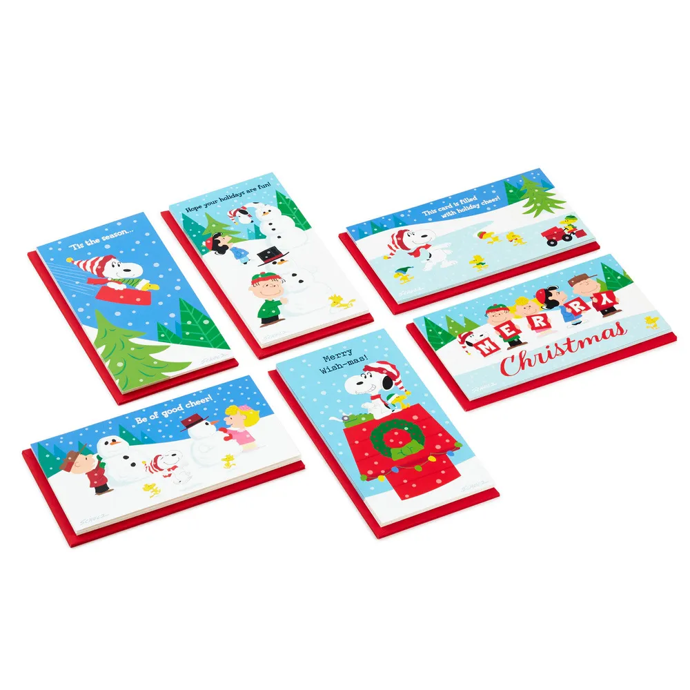 Hallmark Peanuts® Gang Assorted Money Holder Boxed Christmas Cards, Pack of  36 for only USD 12.99, Hallmark