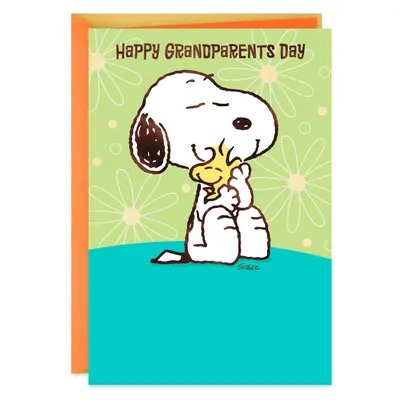 Peanuts® Snoopy and Woodstock Hugs Grandparents Day Card for only USD 3.59 | Hallmark