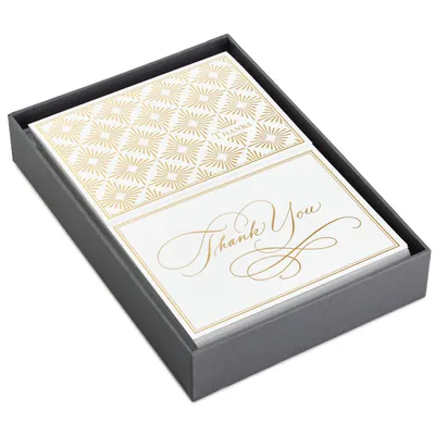 Polished Gold Assorted Blank Thank-You Notes, Box of 50 for only USD 11.99 | Hallmark