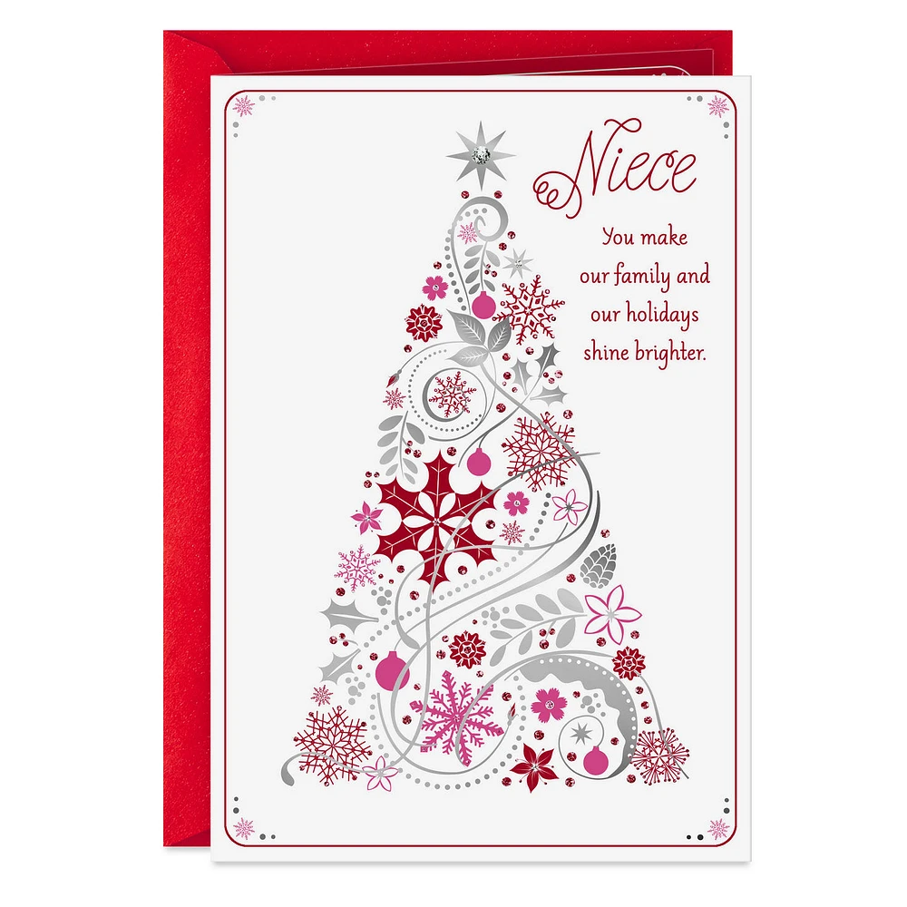 You Make Our Holidays Brighter Christmas Card for Niece for only USD 2.00 | Hallmark