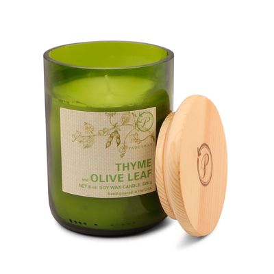 Paddywax Eco Thyme and Olive Leaf Jar Candle, 8 oz.