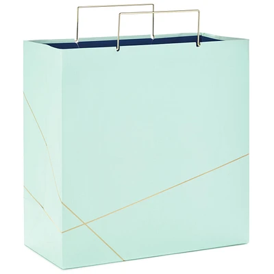 10.4" Mint Green With Gold Large Square Gift Bag for only USD 6.99 | Hallmark