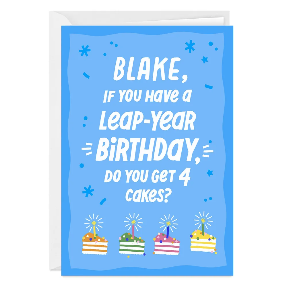 Leap Year Folded Birthday Photo Card for only USD 4.99 | Hallmark