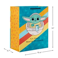 13" Star Wars: The Mandalorian™ Grogu™ in Hover Pram Large Gift Bag for only USD 4.49 | Hallmark