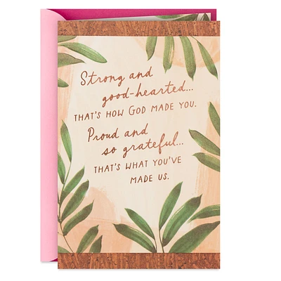 Daughter, God Made You Strong and Good-Hearted Birthday Card From Us for only USD 4.99 | Hallmark
