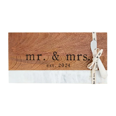 Mud Pie Mr. and Mrs. Est. 2024 Board and Cheese Spreader, Set of 2 for only USD 45.99 | Hallmark