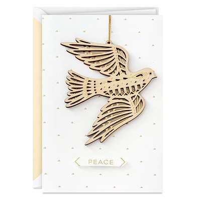 Peace Dove Christmas Card With Ornament for only USD 9.99 | Hallmark