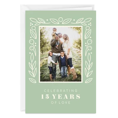 Personalized Leaves and Berries Celebration Photo Card for only USD 4.99 | Hallmark