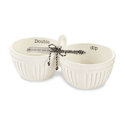 Mud Pie Double Dip Bowl and Spreader, Set of 2 for only USD 29.99 | Hallmark