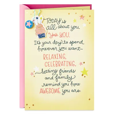 Today Is All About You Birthday Card for only USD 5.59 | Hallmark