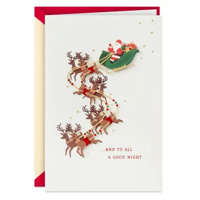 Magic and Memories Santa and Reindeer Christmas Card for only USD 6.99 | Hallmark