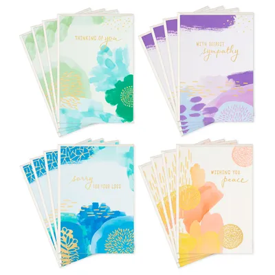 Assorted Abstract Nature Designs Boxed Sympathy Cards, Pack of 16 for only USD 9.99 | Hallmark