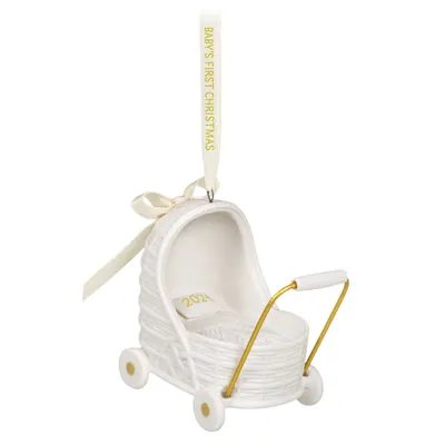 Baby's First Christmas Pram 2024 Porcelain Ornament for only USD 24.99 | Hallmark