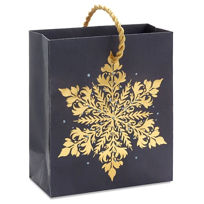 4.6" Elegant Gold Snowflake Holiday Gift Card Holder Mini Bag for only USD 3.49 | Hallmark