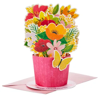You Deserve This Day Flower Bouquet 3D Pop-Up Mother's Day Card for only USD 6.99 | Hallmark
