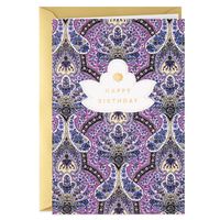 Purple Paisley Golden Moments Birthday Card for only USD 3.99 | Hallmark