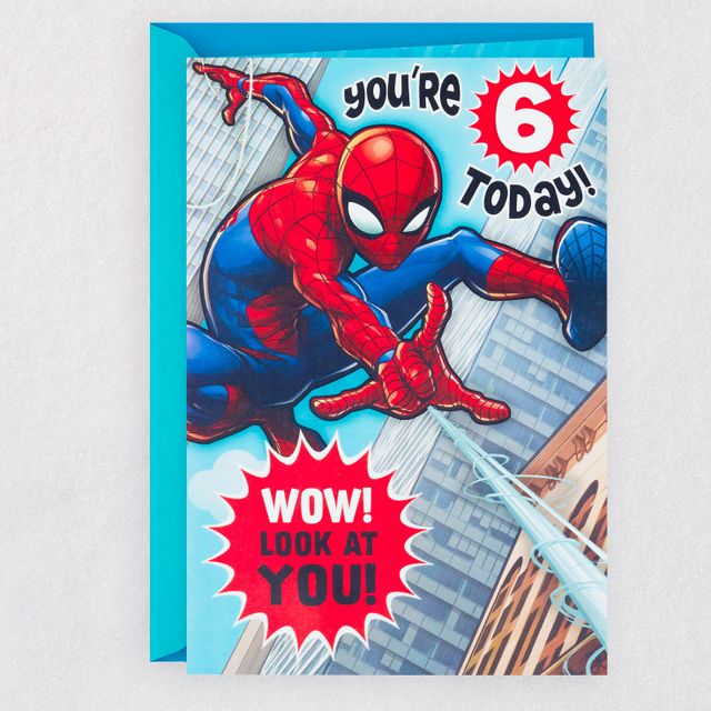 Hallmark Marvel Spider-Man True Hero Birthday Card for Son With Magnet |  Brazos Mall