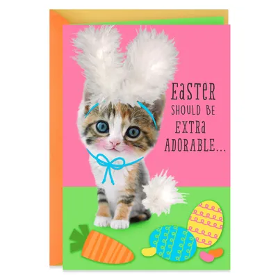 Somebunny Sweet Kitten Easter Card for only USD 3.99 | Hallmark