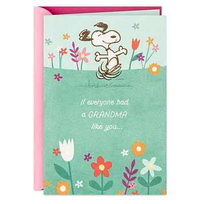 Peanuts® Snoopy Happy Dance Mother's Day Card for Grandma for only USD 4.59 | Hallmark