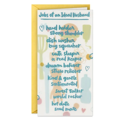 Everything I Want in a Man Birthday Card for Husband for only USD 6.59 | Hallmark