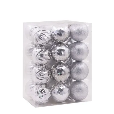 24-Piece Silver Shatterproof Hallmark Ornaments Set for only USD 7.49 | Hallmark