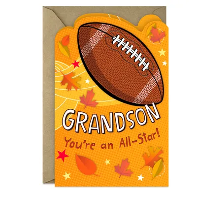 All-Star Grandson Thanksgiving Card for only USD 2.00 | Hallmark