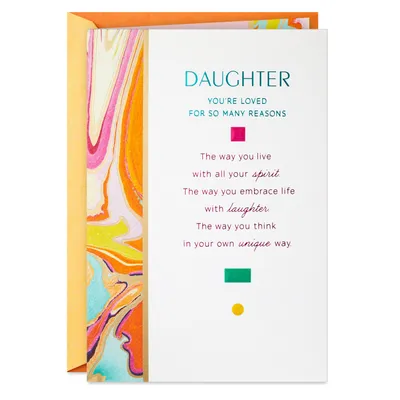 Loved for So Many Reasons Birthday Card for Daughter for only USD 6.59 | Hallmark