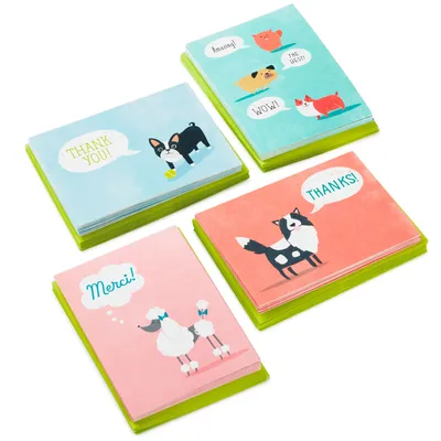 Cute Dogs Assortment Blank Thank-You Notes, Pack of 48 for only USD 10.99 | Hallmark