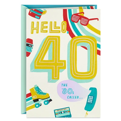 Totally Rad 40th Birthday Card for only USD 3.99 | Hallmark