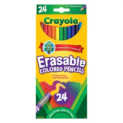 Crayola Erasable Colored Pencils, 24-Count for only USD 9.49 | Hallmark