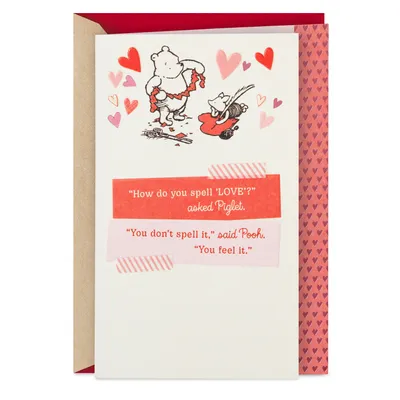 Disney Winnie the Pooh Love Is You Valentine's Day Card for Daughter for only USD 4.59 | Hallmark