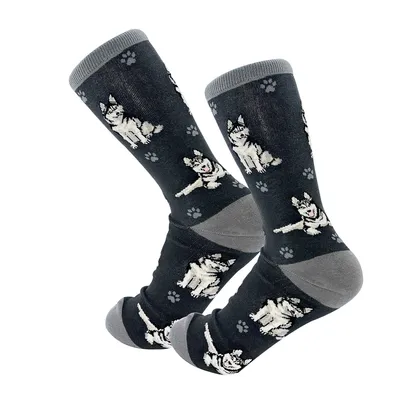E&S Pets Siberian Husky Novelty Crew Socks for only USD 11.99 | Hallmark