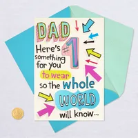 #1 Daughter Funny Card for Dad With Pin for only USD 6.59 | Hallmark