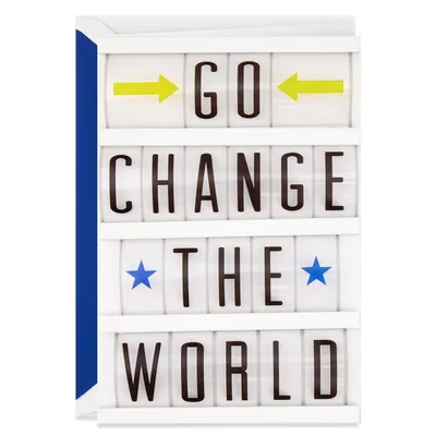 Go Change the World Congratulations Card for only USD 7.99 | Hallmark