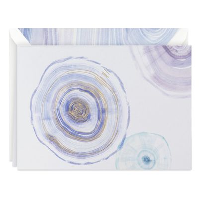 Watercolor Circles Boxed Blank Note Cards, Pack of 8