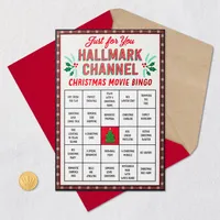 Hallmark Channel Christmas Movie Bingo Christmas Card for only USD 3.99 | Hallmark