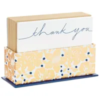 Assorted Thank-You and Blank Flat Note Cards in Floral Caddy, Pack of 40 for only USD 12.99 | Hallmark