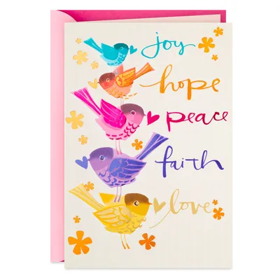 Joy, Hope, Peace Religious Birthday Card for only USD 4.59 | Hallmark