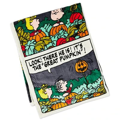 Peanuts® Great Pumpkin Comic Strip Throw Blanket, 60x50 for only USD 43.99 | Hallmark