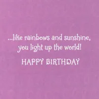 You Light Up the World Birthday Card for Girl for only USD 2.99 | Hallmark