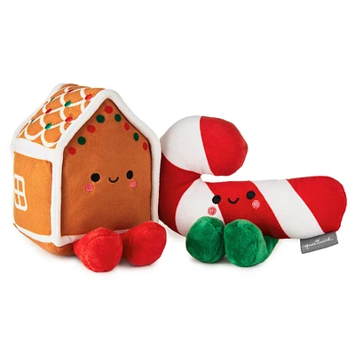 Better Together Gingerbread House and Candy Cane Magnetic Plush Pair, 5" for only USD 16.99 | Hallmark