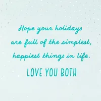 Love You Both Holiday Card for Granddaughter and Husband for only USD 4.59 | Hallmark