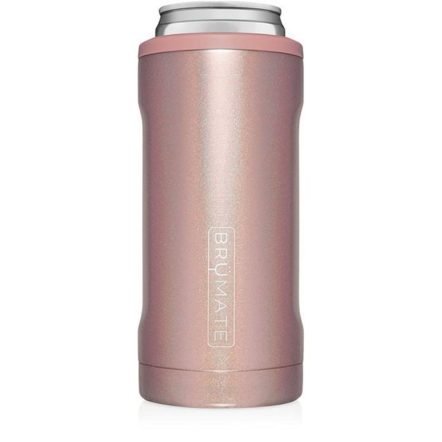 BRUMATE SKINNY CAN KOOZIE - GLITTER PINK