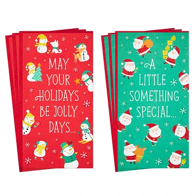 Snowmen and Santas Assorted Money Holder Christmas Cards, Pack of 6 for only USD 6.99 | Hallmark