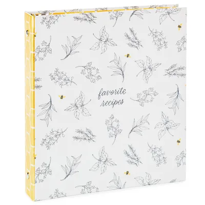 Yellow Honeycomb Recipe Organizer Book for only USD 24.99 | Hallmark
