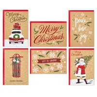 Rustic Kraft Boxed Christmas Cards Assortment, Pack of 36 for only USD 18.99 | Hallmark