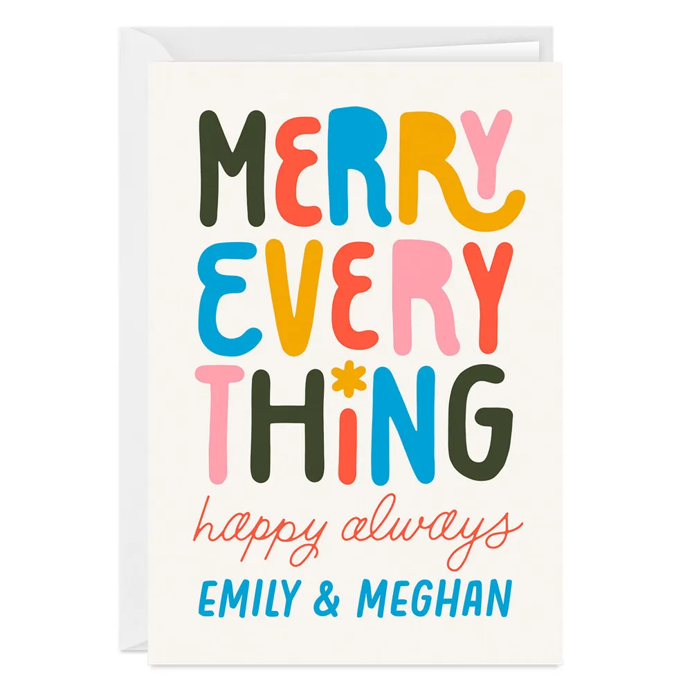 Personalized Merry Everything Holiday Card for only USD 4.99 | Hallmark