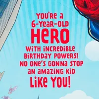 Marvel Spider-Man Amazing Hero Pop-Up 6th Birthday Card for only USD 4.59 | Hallmark
